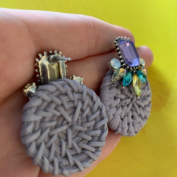 Purple summer earrings - Picture 2 of 2